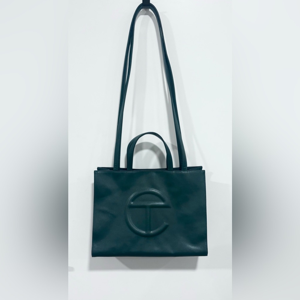 Telfar Medium Shopping Tote | Olive Green - Picture 2 of 9